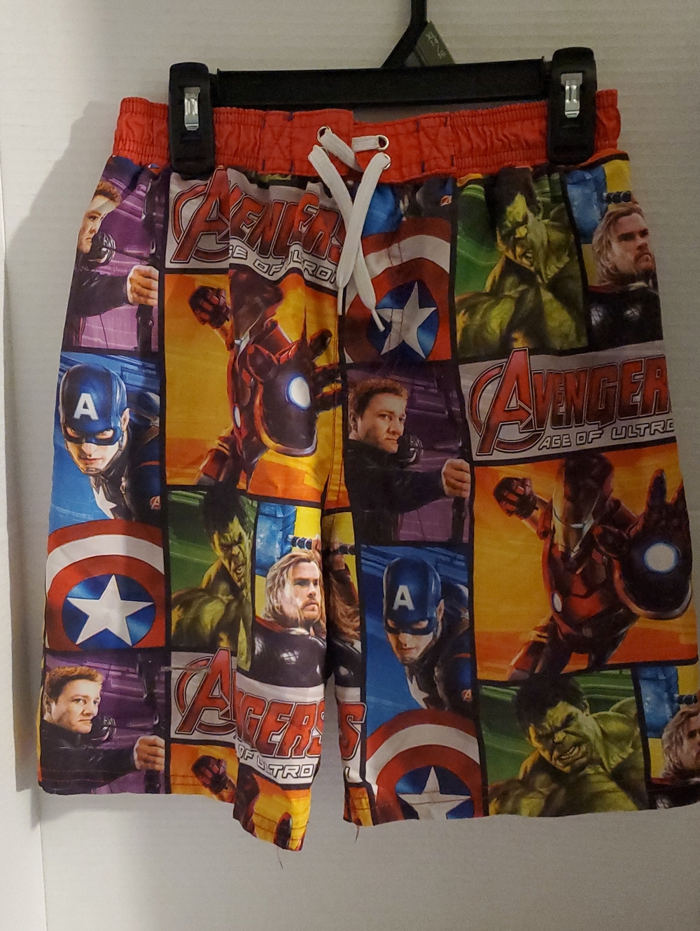 Marvel "Avengers: Age Of Ultron Boys Swim Trunks Size 10/12